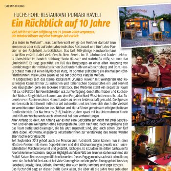 10 Jahre Restaurant Fuchshöhl • Punjabi Haveli in Meißen